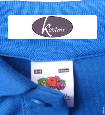 Iron On Clothing Tags