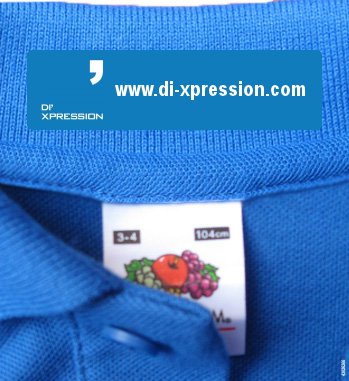 Iron On Clothing Tags