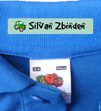 Children's Clothing Labels