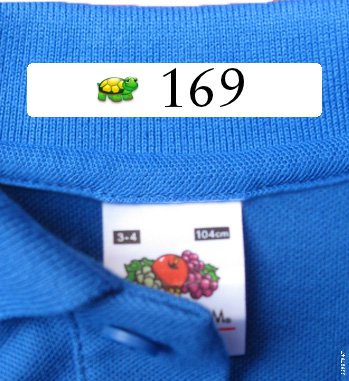 Iron On Clothing Tags