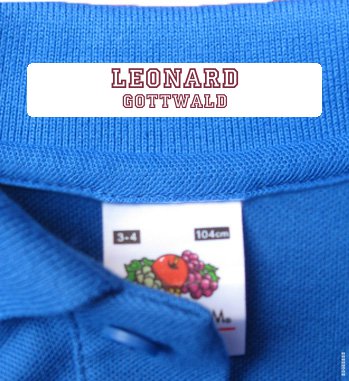 Personalised Iron On Labels