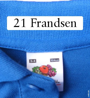 Iron On Clothing Labels